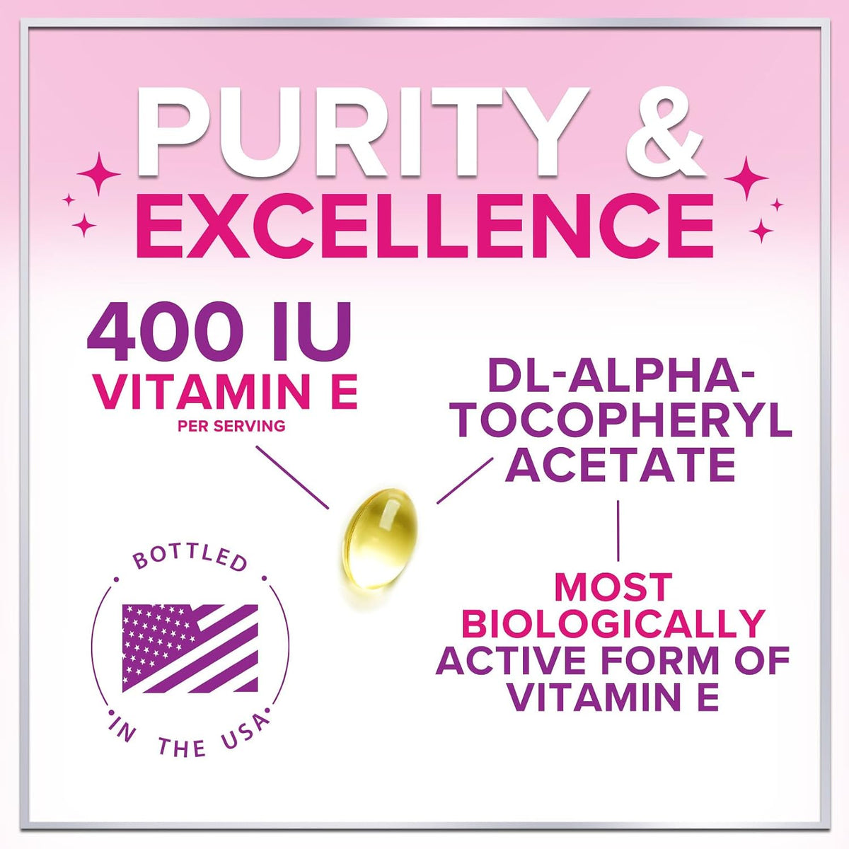 Hello Lovely! Vitamin E 180 mg Soft gel capsules - Immune Function & Antioxidant Support - 120 Soft gel capsules - görsel 3