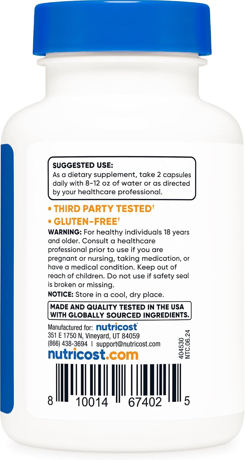 Nutricost Artemisinin 200mg – 120 Vegetarian Capsules (60 Servings) - görsel 4