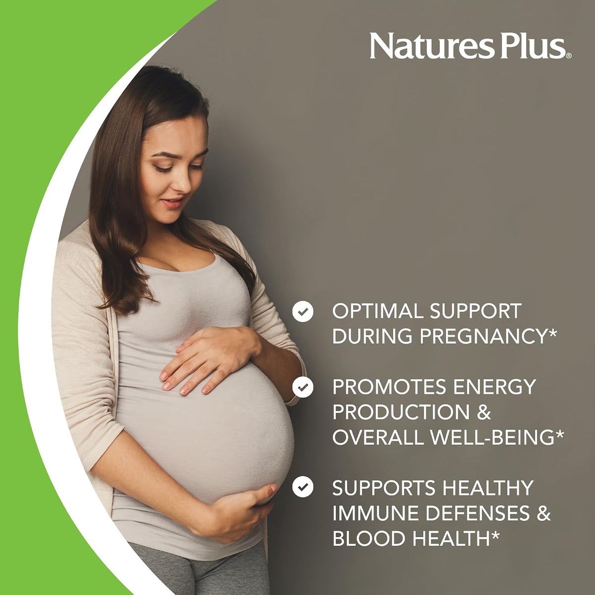 NaturesPlus Source of Life Prenatal - Multivitamin & Mineral Supplement with Iron, 90 Tablets - görsel 4