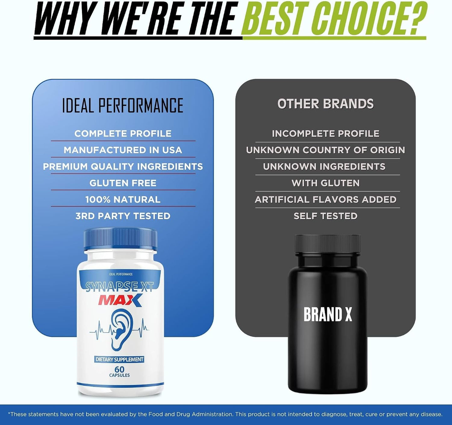 IDEAL PERFORMANCE Synapse XT Tinnitus Food Supplement – 60 Capsules - görsel 5