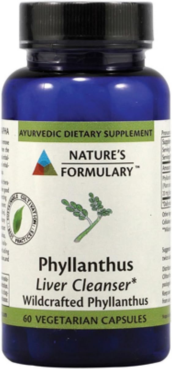 Nature's Formulary Phyllanthus – 60 Vegetarian Capsules - görsel 1