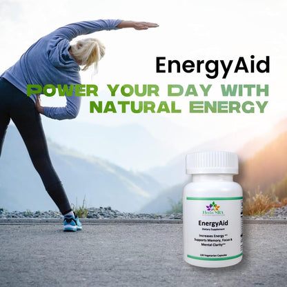 Herbs SRA ENERGYAID Antioxidant Energy Support Supplement with Vitamin B6, Green Tea & CoQ10