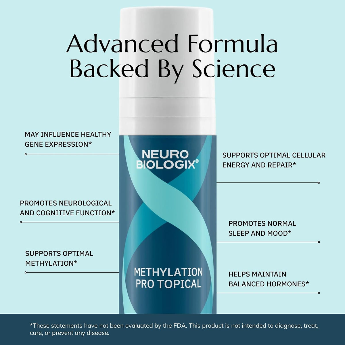 Neurobiologix Methylation Pro Topical for Men and Women - Bioactive B Vitamin Cream with Methylfolate, B6, B12, D3 & K1 - Supports Cellular Energy, Methylation & Nervous System Health - 2 Oz (120 Pumps) - görsel 6