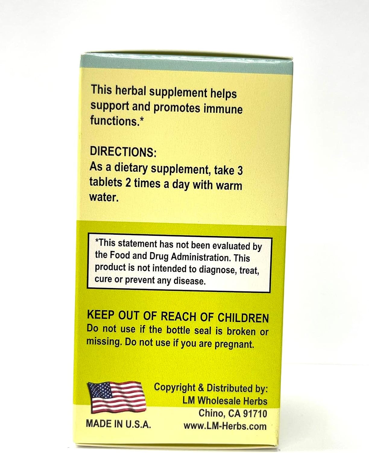 Forsythia Combo Herbal Supplement for Immune Support 500mg 60 Tablets Made in USA - görsel 3