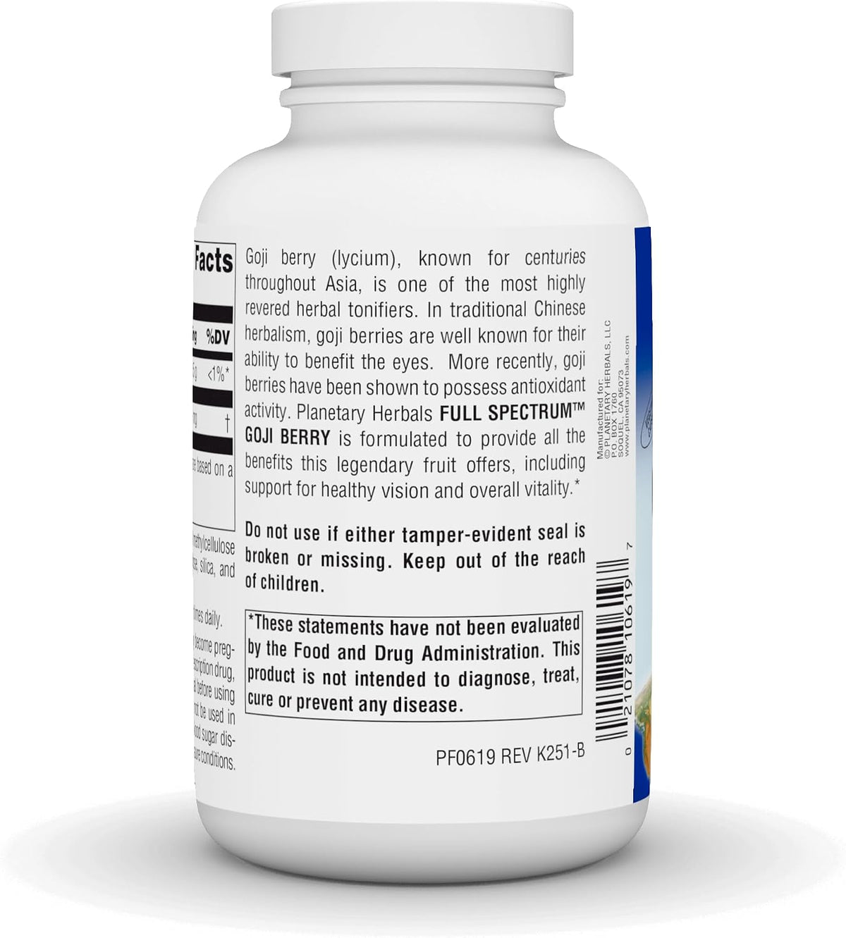 Planetary Herbals Goji Berry Full Spectrum 700mg - A Traditional Botanical Elixir for Vitality - 180 Vegetarian Capsules - görsel 4