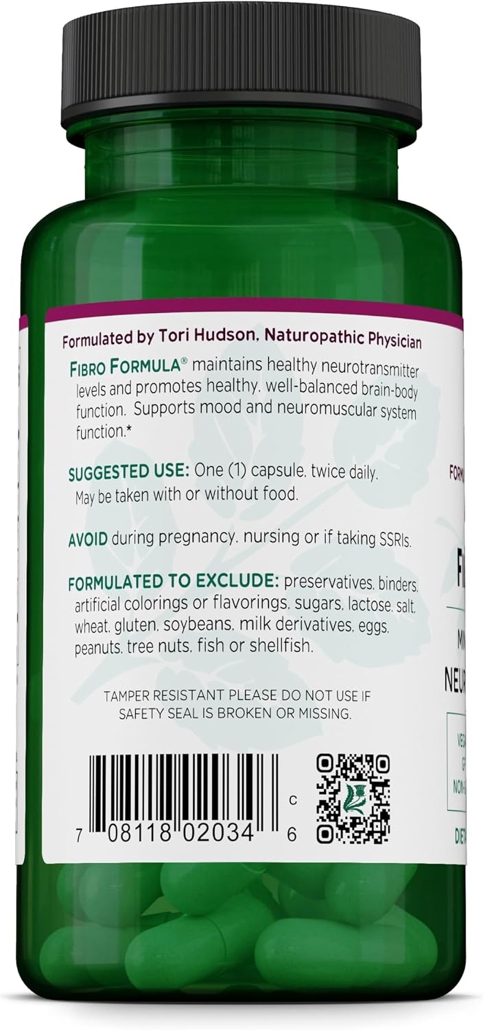 Vitanica FibroFormula - Support for Neuromuscular Relaxation and Neurotransmitter Balance with 5-HTP, PEA, Saffron & Magnesium - Vegan - 60 Capsules - görsel 3