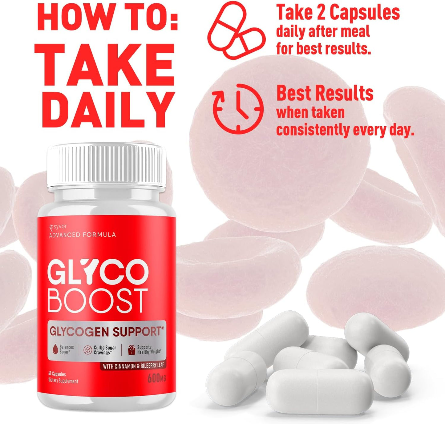 Glyco Boost Capsules – Premium Glycogen Support Food Supplement, 5-Pack (300 Capsules) - görsel 5