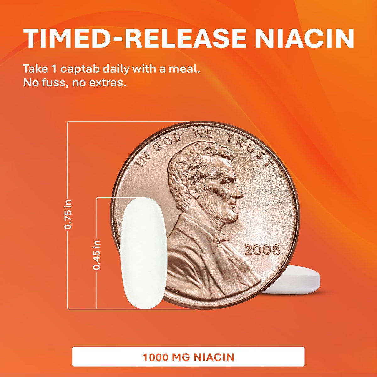 Rugby Timed-Release Niacin 1000mg – 100 Captabs (Pack of 3) - görsel 4