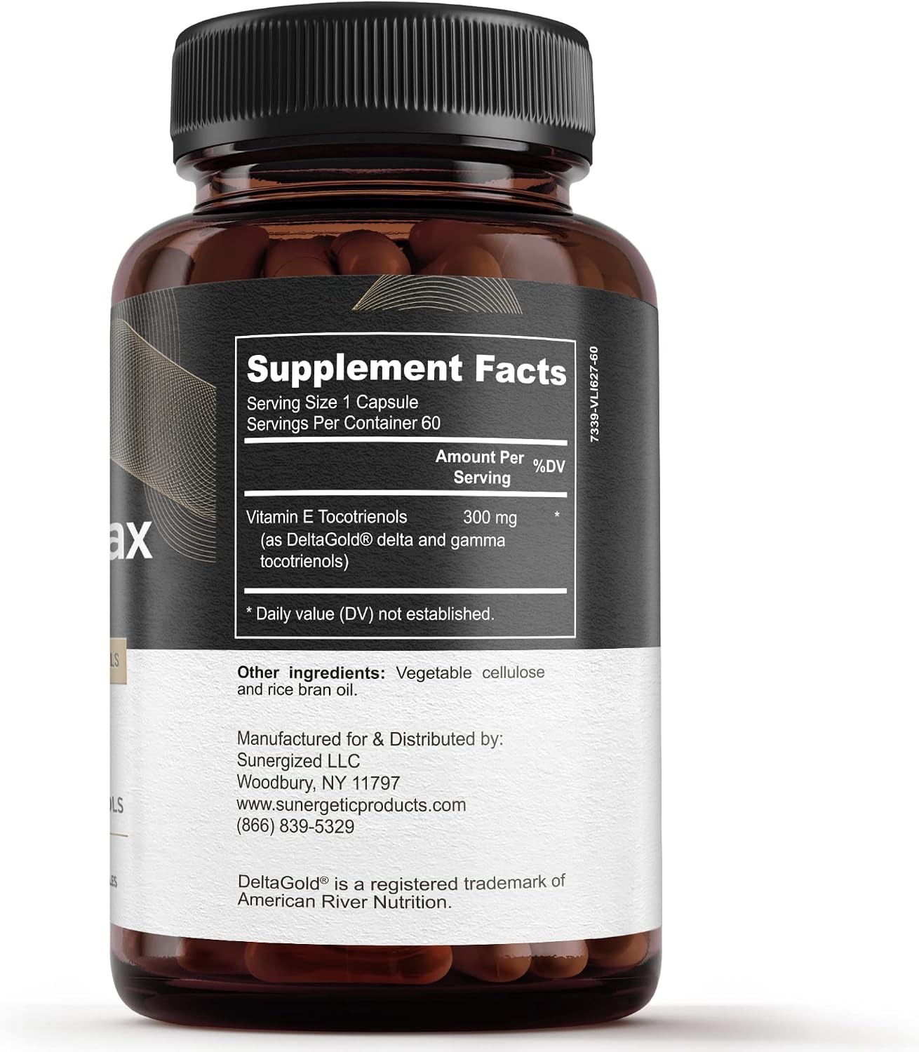 Sunergetic Premium Annatto Tocotrienol Supplement – with DeltaGold – Tocotrienols Vitamin E 300 mg – Supports Liver, Immune & Heart Health - Delta + Gamma Tocotrienols (60 Liquid Capsules) - görsel 2