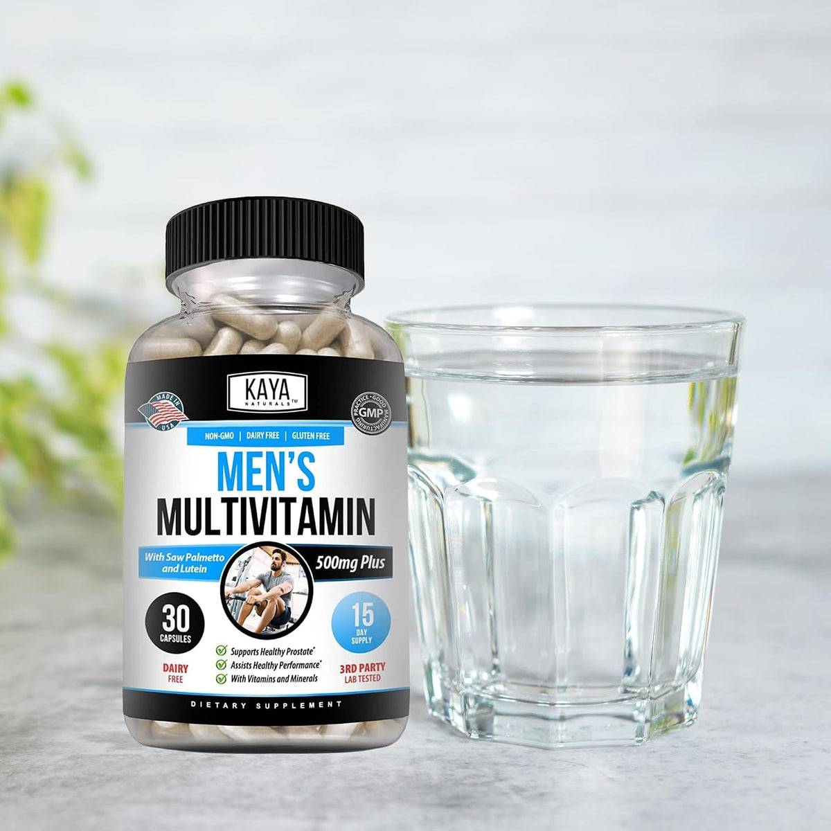 Kaya Naturals Multivitamin for Men, Prostate Support, 30 Vegetable Capsules - görsel 6