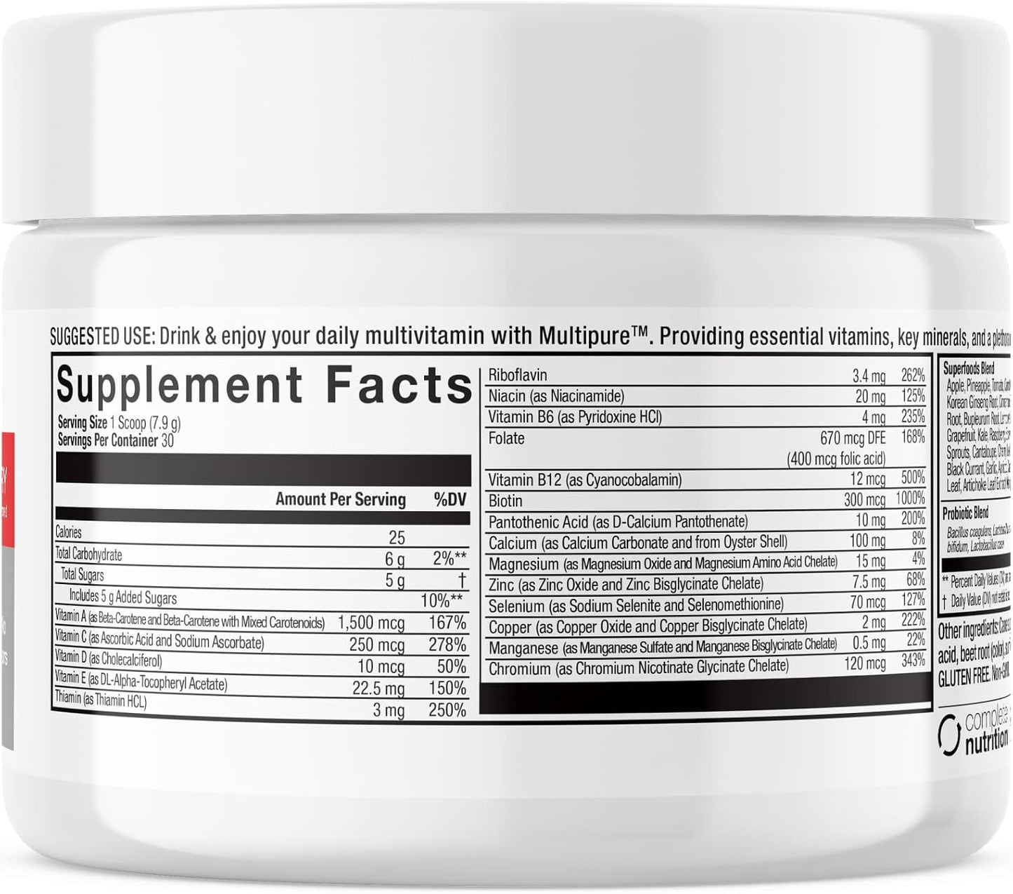 Complete Nutrition Reclaim Multi Pure Variety Pack with Free Shaker - görsel 2