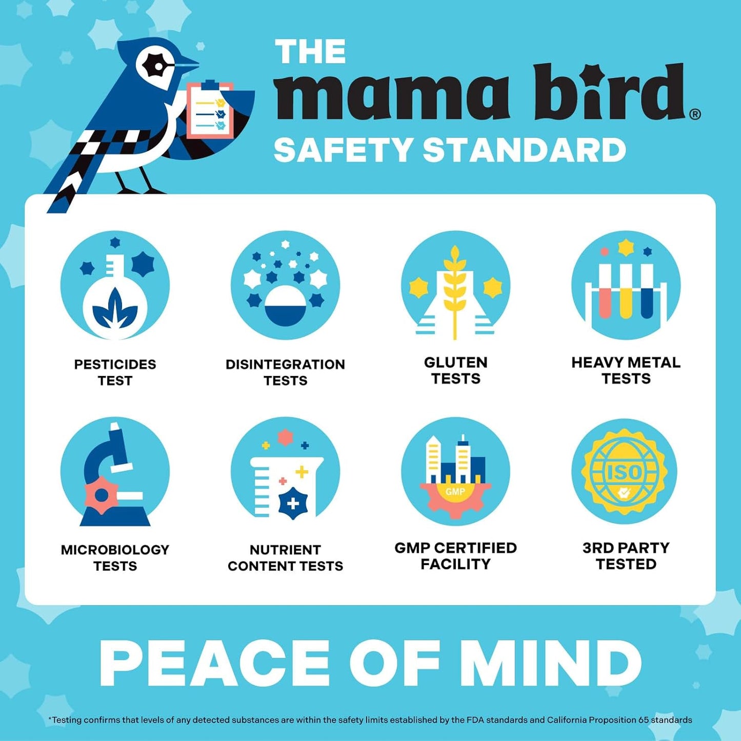 Mama Bird - Prenatal Multi+ Without Iodine or Iron (30 Servings) - Vegan, Gluten-free, Non-GMO - görsel 7