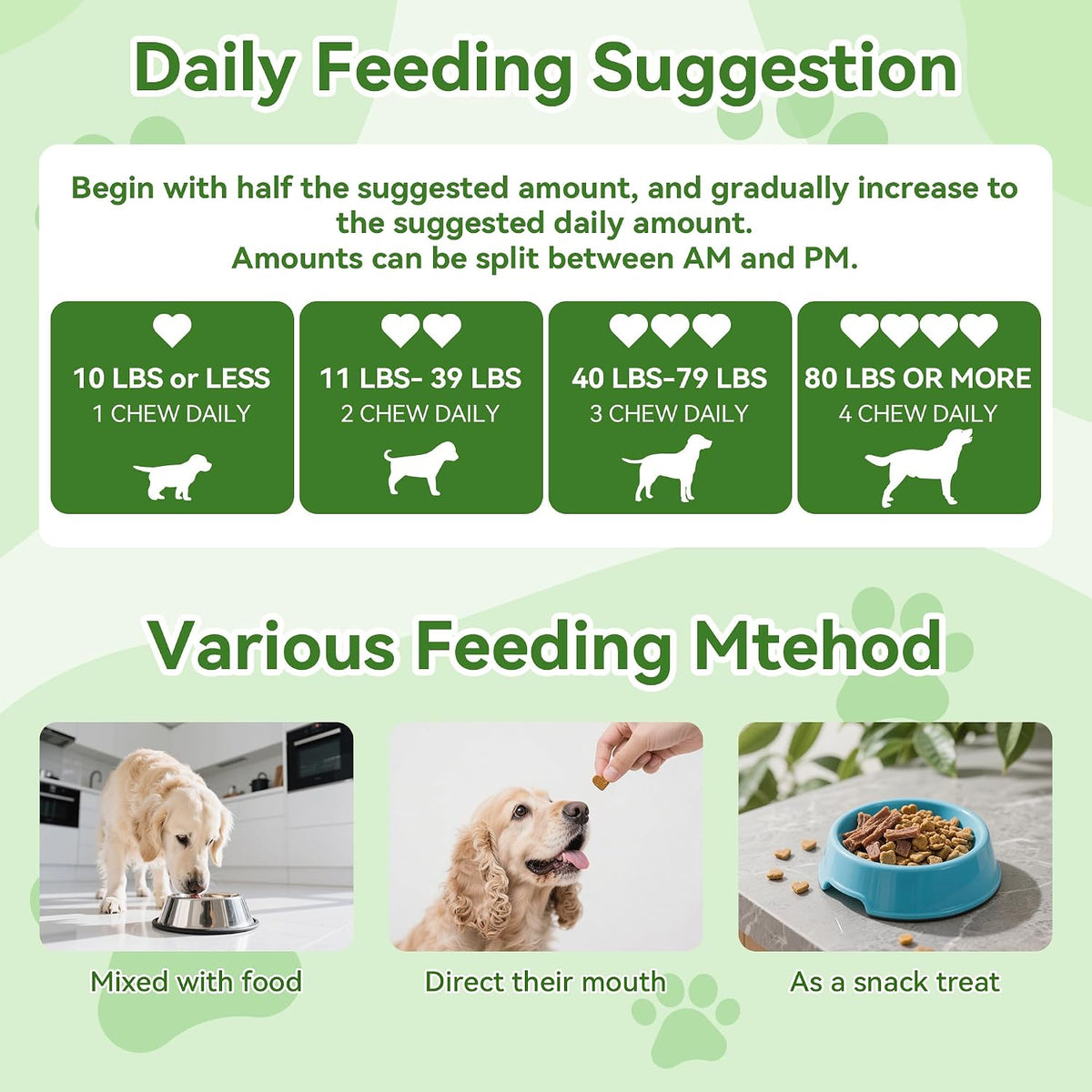 Woooha Probiotics for Dogs – 6 Billion CFU Prebiotics & Digestive Enzymes, 100 Chews - görsel 6