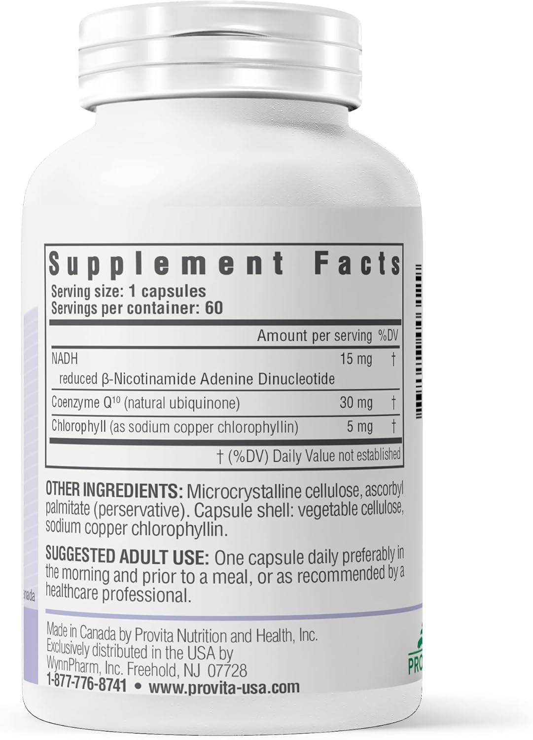 PROVITA NADH+ Forte - Cognitive Support with NADH, CoQ10 & Chlorophyll - görsel 6