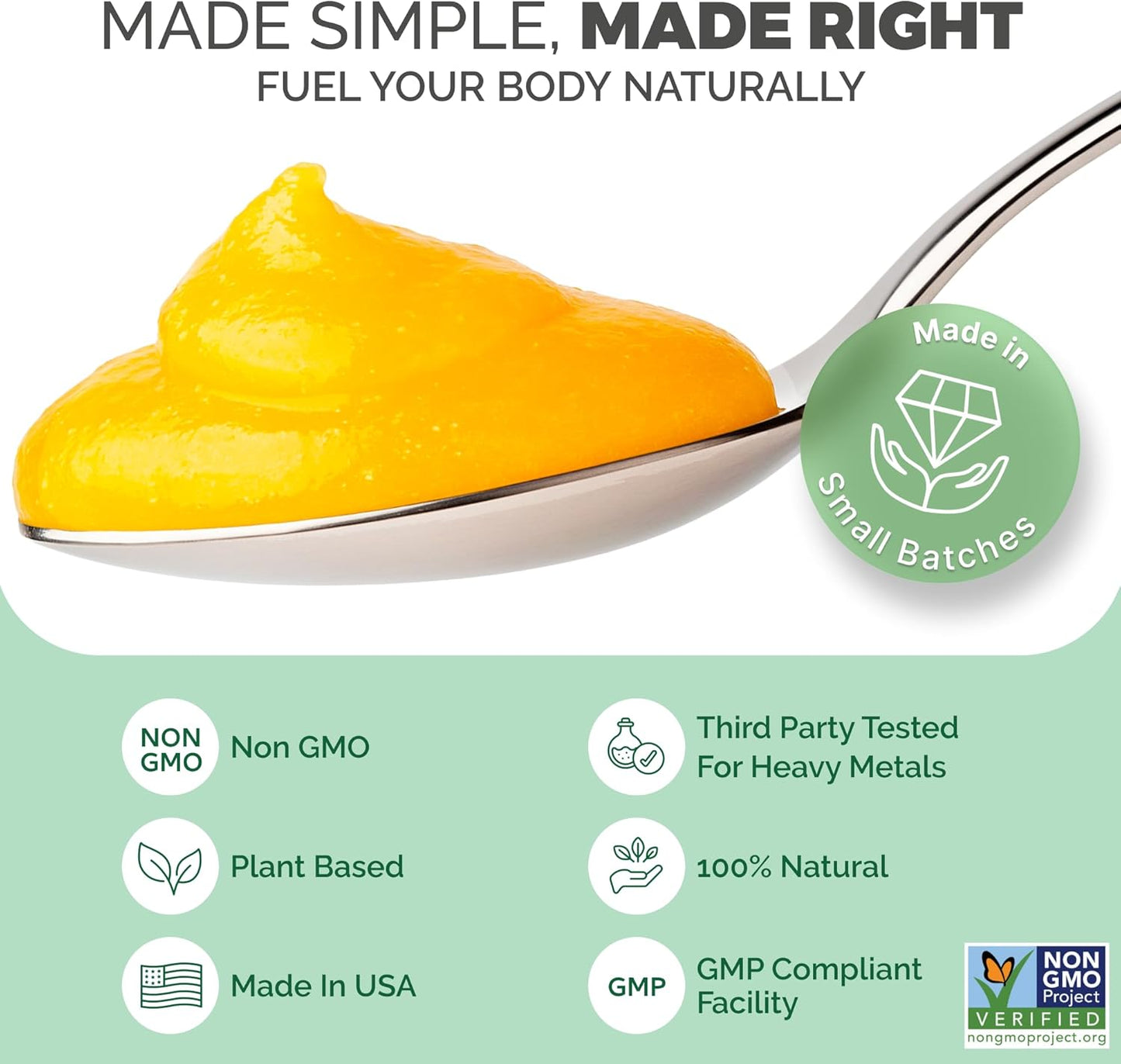 EverSmith Organics Wildcrafted Irish Sea Moss Gel - Lemon Ginger (454 g) - görsel 4