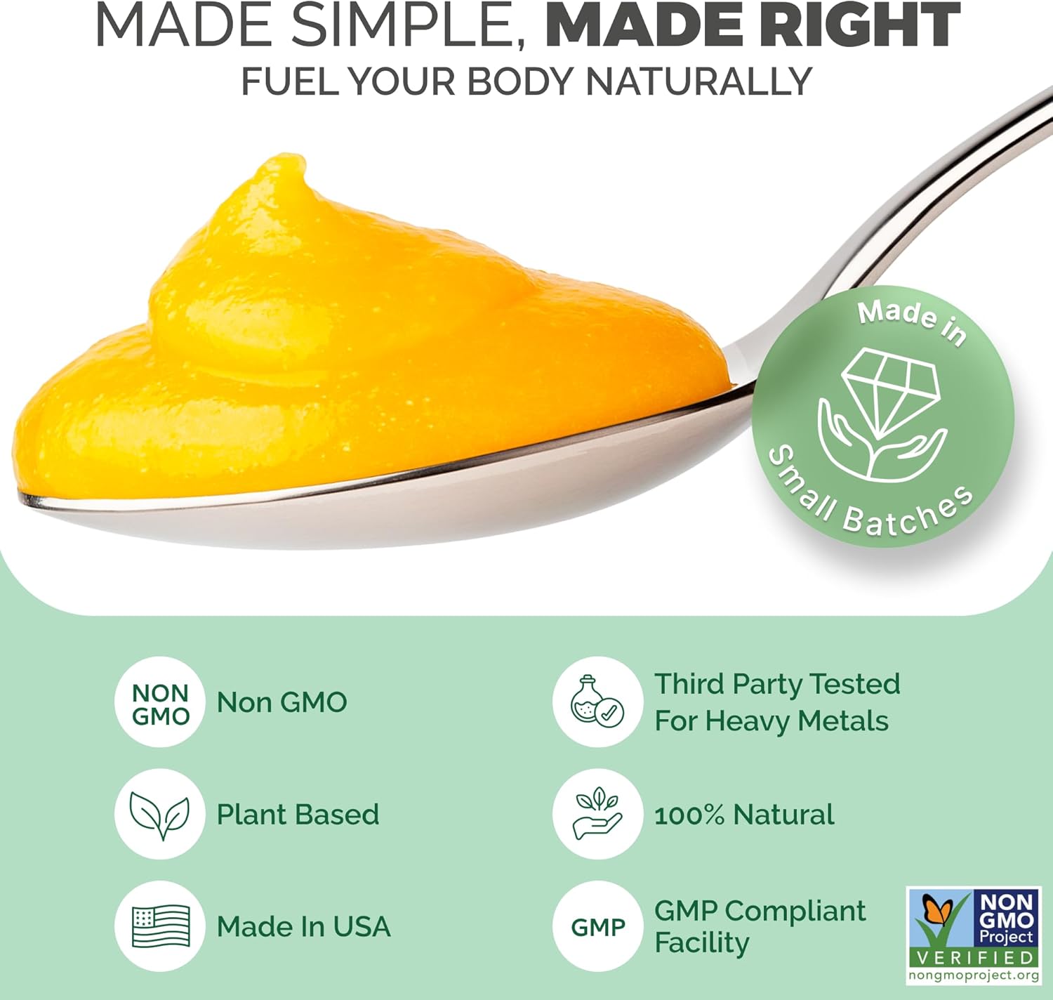 EverSmith Organics Wildcrafted Irish Sea Moss Gel - Lemon Ginger (454 g) - görsel 4