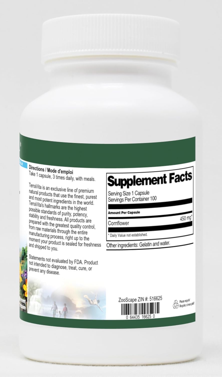 Cornflower - 450 mg (100 Capsules) - görsel 2