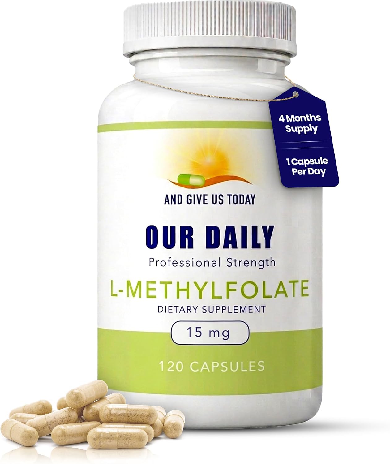 Our Daily Vites L-Methylfolate 15mg – Active 5-MTHF Methylated Folate Supplement, 90 Capsules - görsel 9