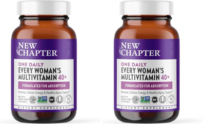 New Chapter Every Woman's One Daily 40+ Fermented Multivitamin for Women – Non-GM, Gluten-free, Vegetarian – 48 Tablets