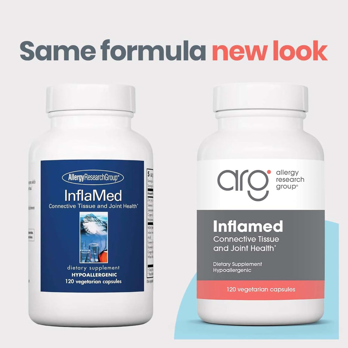 Allergy Research Group InflaMed - Connective Tissue & Joint Support Supplement - Synergistic Herbal & Enzyme Complex - 120 Capsules - görsel 3