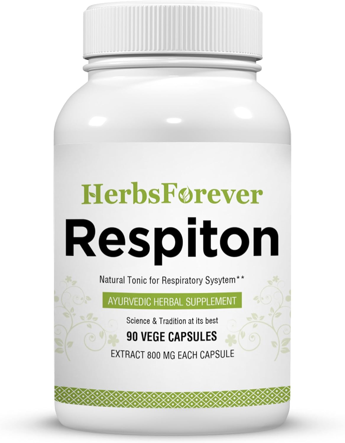 Herbsforever Respiton Capsules - Respiratory Wellness Support, 90 Vegan Capsules - görsel 1