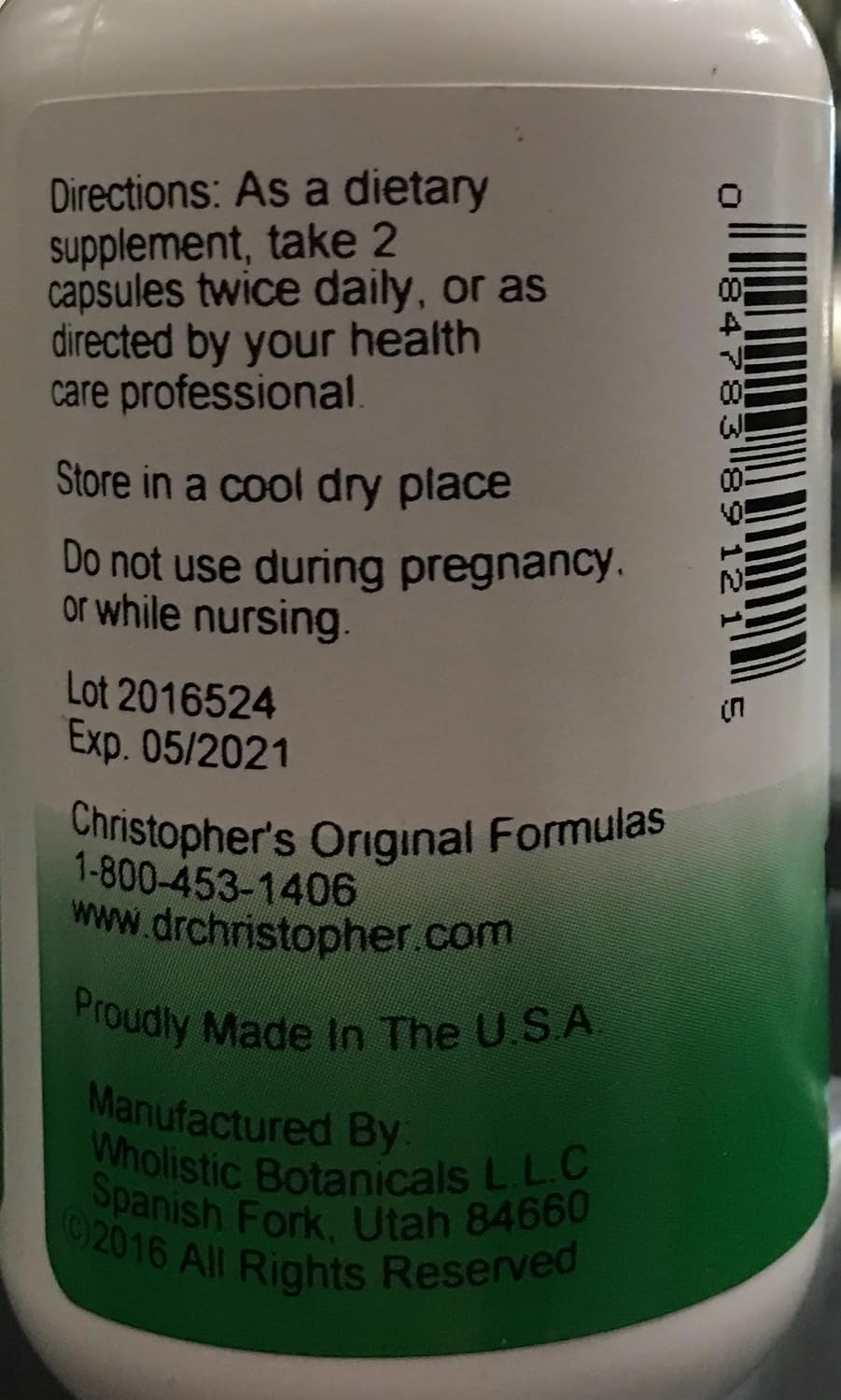 Christopher's Original Formulae Female Reproductive Formula, 100 Vegetarian Capsules - görsel 2
