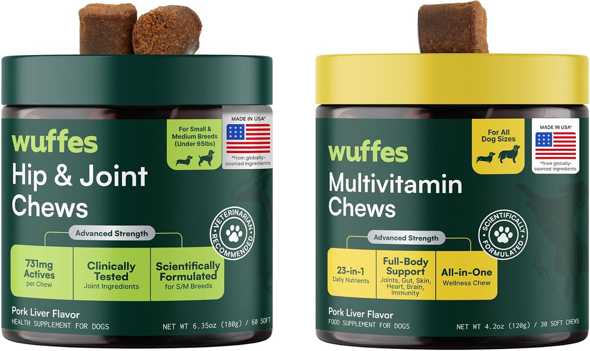 Wuffes Hip and Joint Supplement for Large Breeds and 23-in-1 Multivitamin Bundle - görsel 10