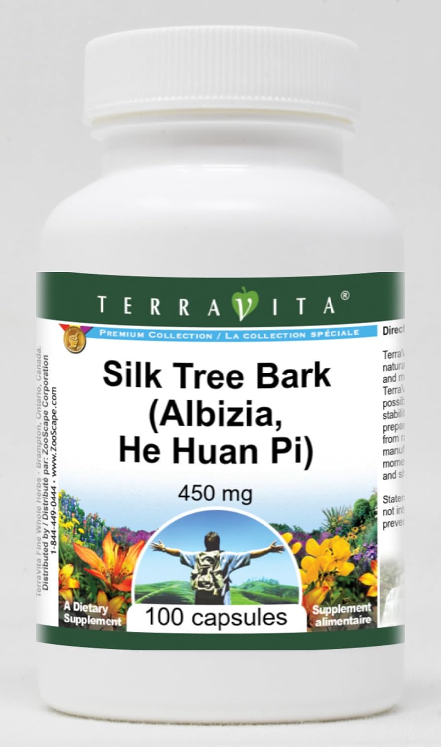 Silk Tree Bark (Albizia, He Huan Pi) - 450 mg (100 Capsules) - görsel 1