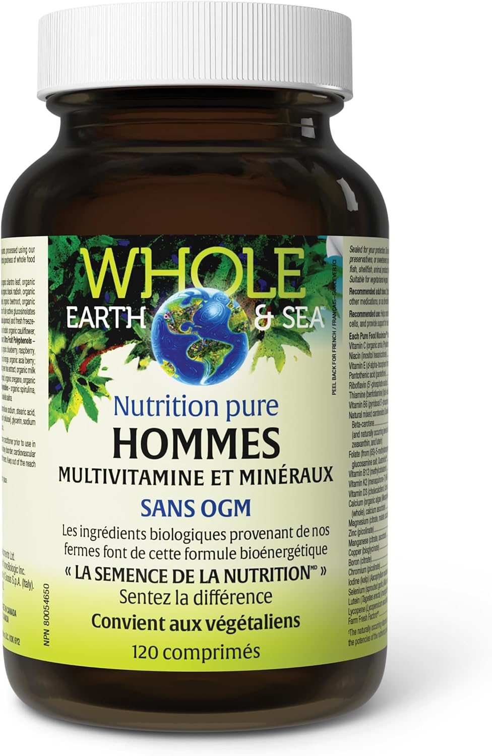 Natural Factors Whole Earth & Sea Men's Multivitamin and Mineral – 120 Tablets - görsel 8
