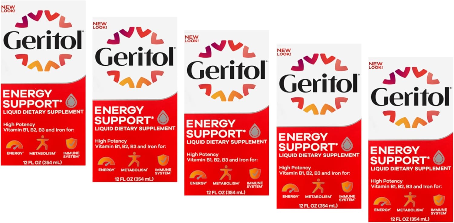 Geritol Liquid Supplement, B-Vitamins & Iron, 355 ml - görsel 8