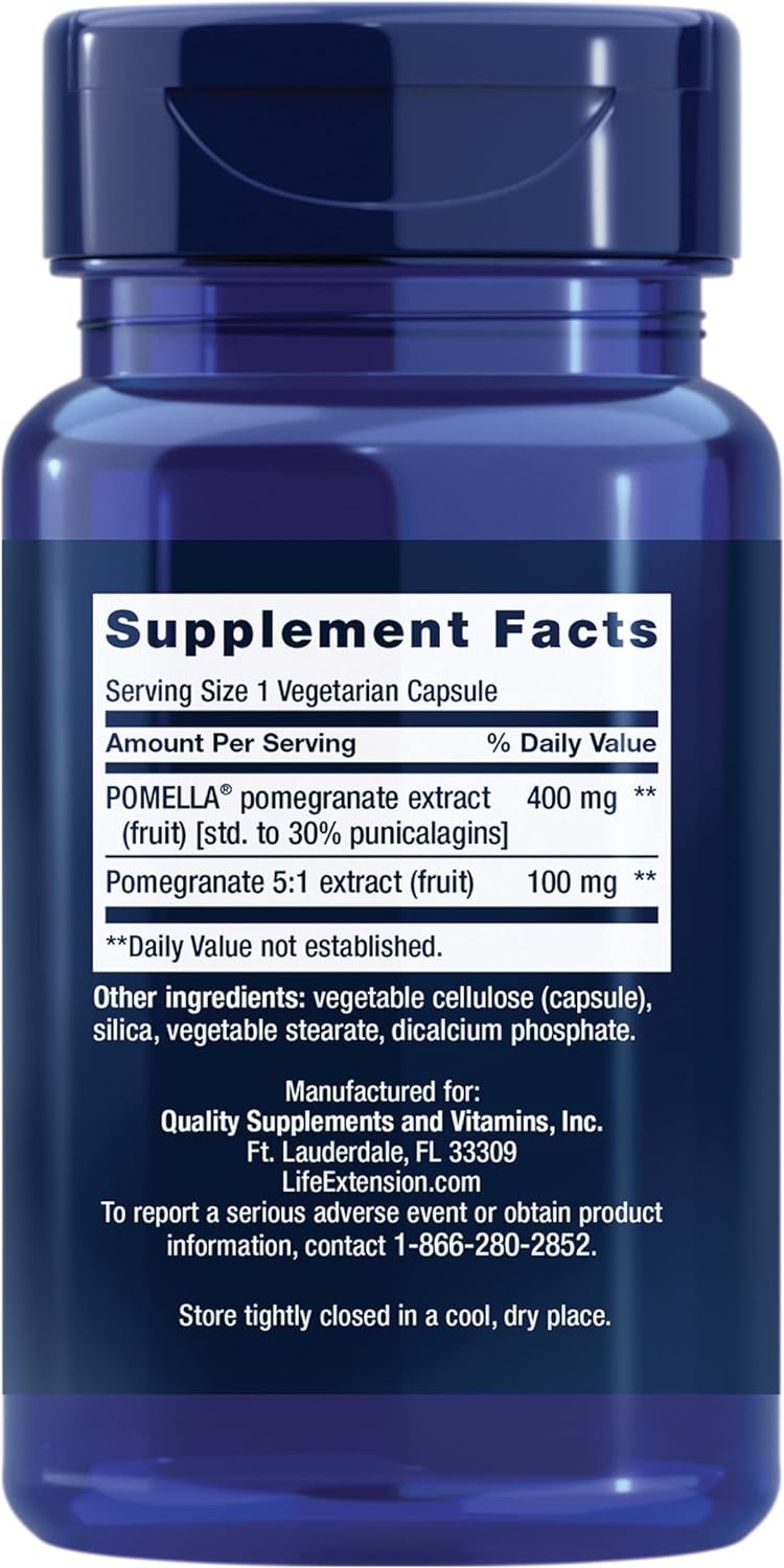 Life Extension Pomegranate Fruit Extract, 500 mg - görsel 2