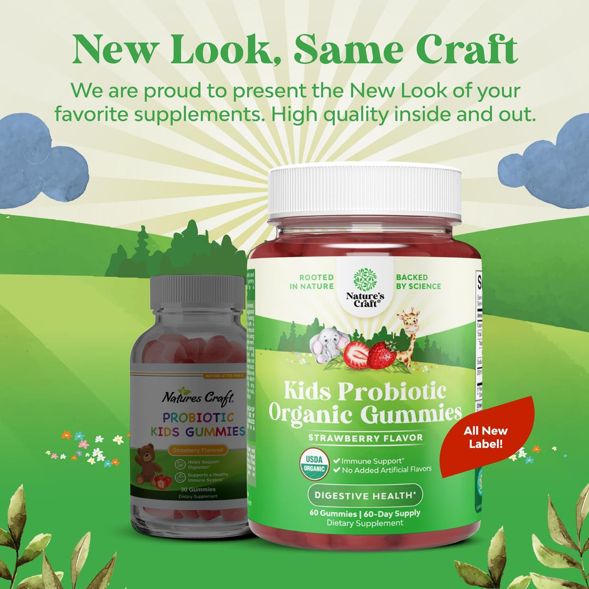 Natures Craft USDA Organic Kids Probiotic Gummies - 60 Count - görsel 5