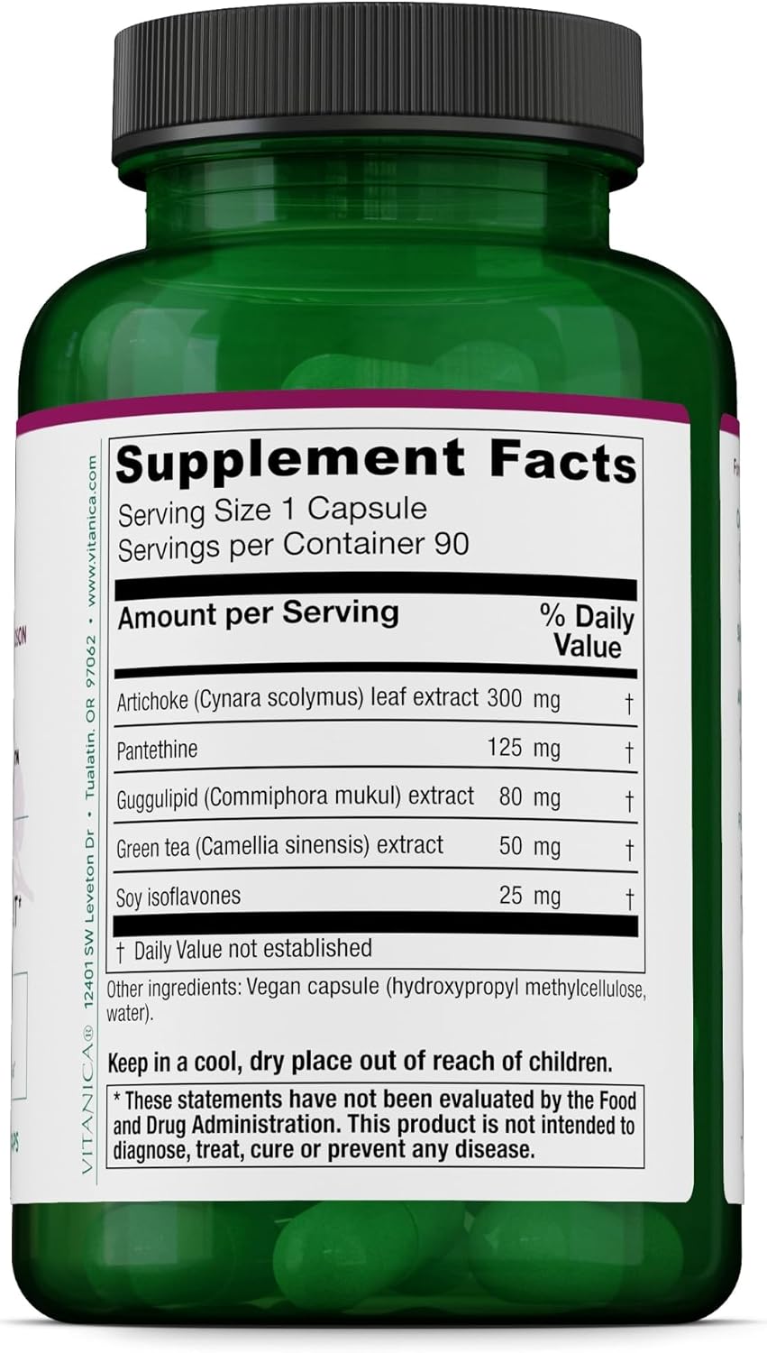 Vitanica CholestBlend – Berberine, Red Yeast Rice, Bergamot Orange – 90 Capsules - görsel 2
