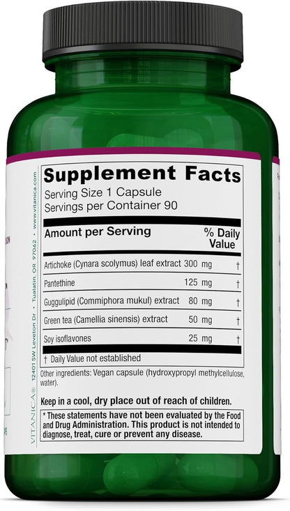 Vitanica CholestBlend – Berberine, Red Yeast Rice, Bergamot Orange – 90 Capsules
