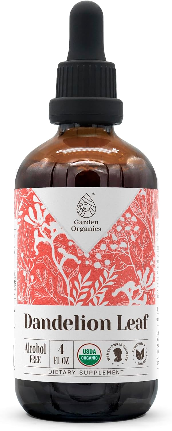 Garden Organics Dandelion Leaf Organic Alcohol-Free Extract - High-Potency Tincture, Supports Digestive System, 60 ml - görsel 6