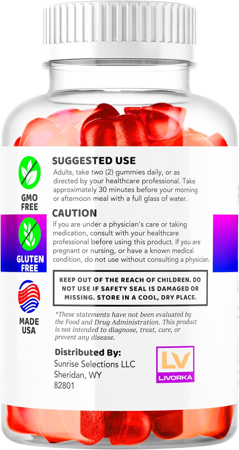 Fast Ripped Keto ACV Gummies - Apple Cider Vinegar 1050mg Supplement, 180 Gummies (3-Pack) - görsel 5