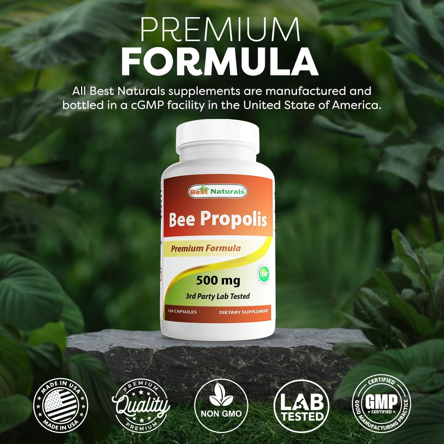Best Naturals Bee Propolis 500 mg – 240 Capsules (Pack of 2) - görsel 5