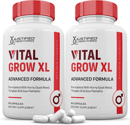 Vital Grow XL Capsules – 3 Pack, 1484mg Advanced Formula for Men (180 Capsules)