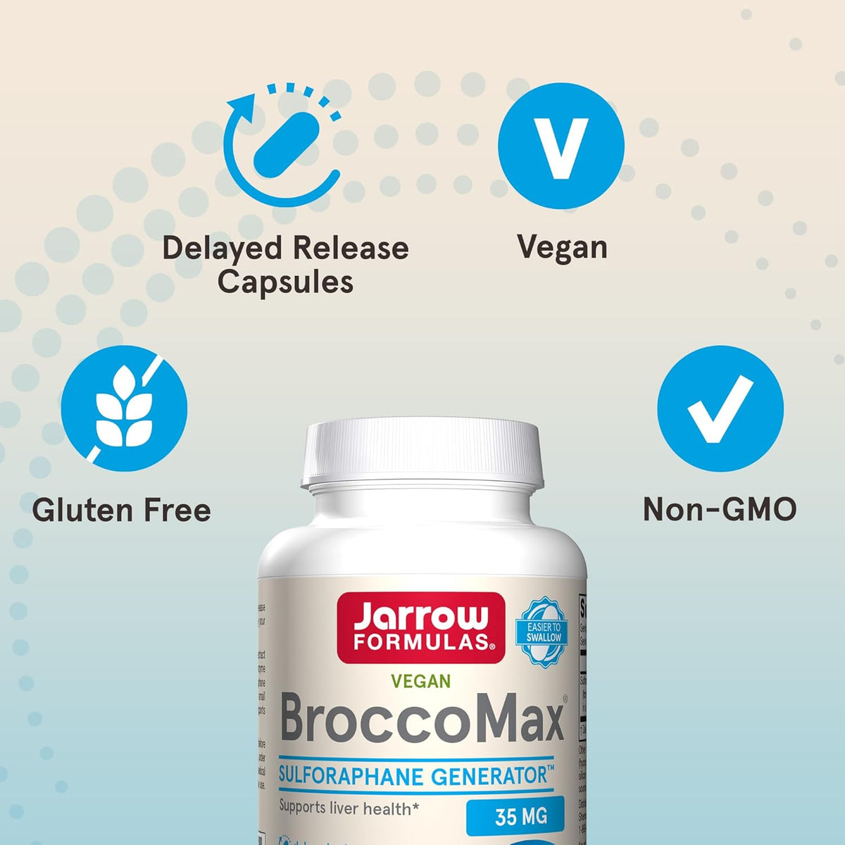 Jarrow Formulae BroccoMax Sulforaphane Generator 35 mg, 120 Delayed Release Veggie Capsules - görsel 5
