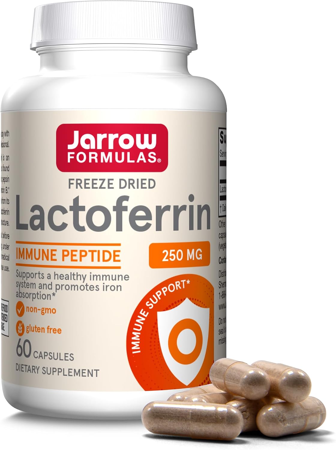 Jarrow Formulae Lactoferrin 250 mg – 60 Capsules - görsel 1