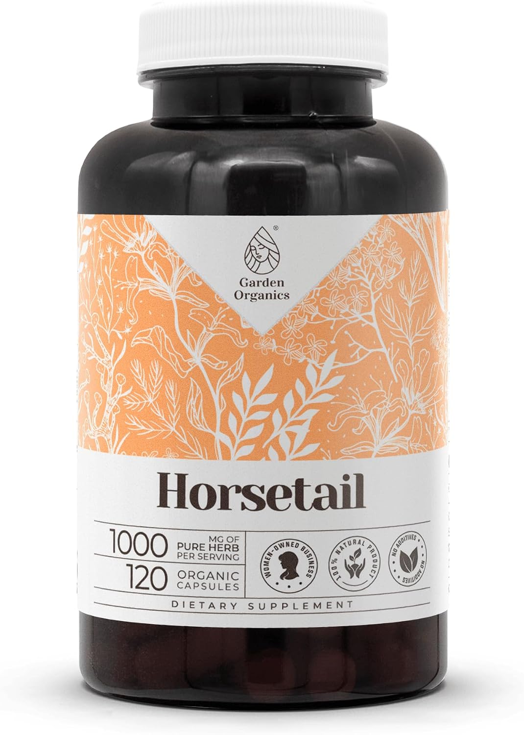 Garden Organics Horsetail 120 Capsules | High-Potency Herbal Food Supplement - görsel 1