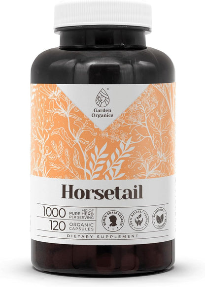 Garden Organics Horsetail 120 Capsules | High-Potency Herbal Food Supplement