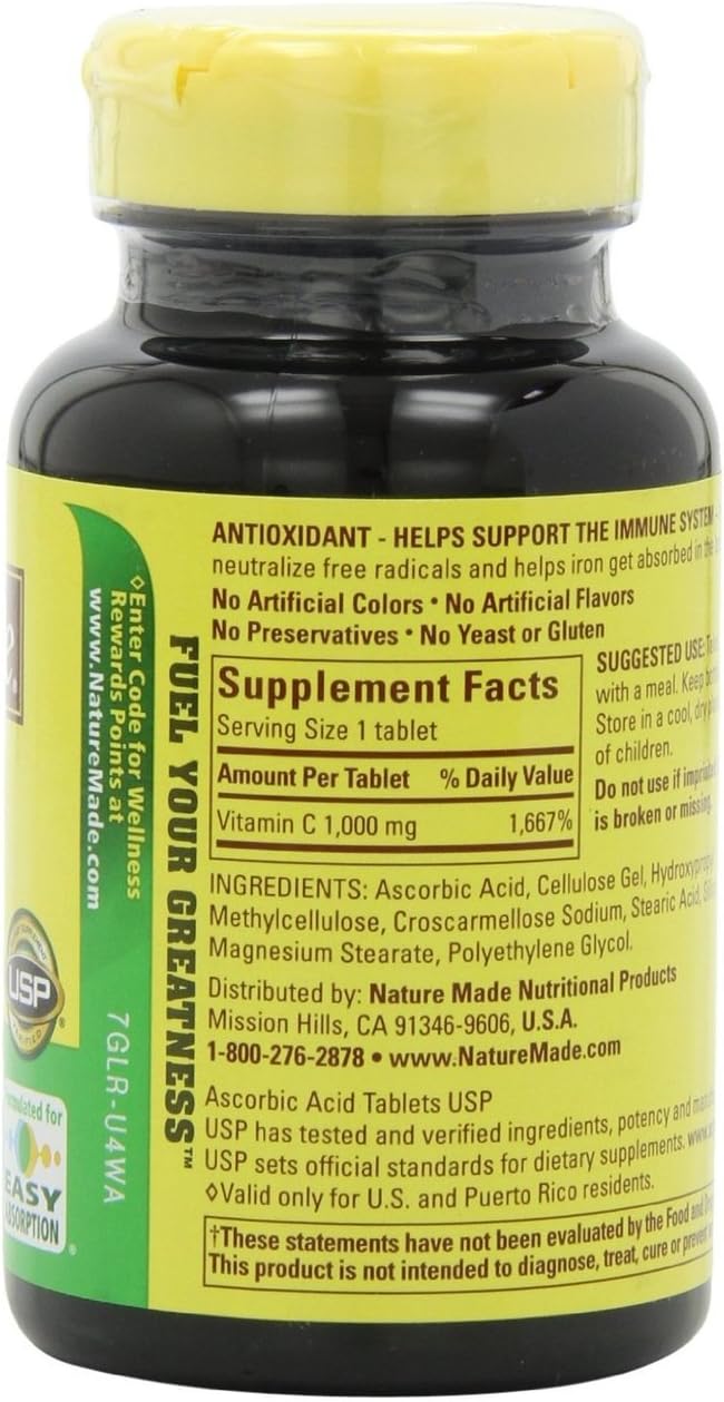 Nature Made Vitamin C 1000 mg Tablets, 300 Count (Pack of 3) - görsel 2