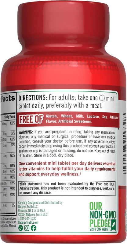 Nature's Truth One Daily Multivitamin for Men and Women | 365 Mini Tablets | Non-GMO & Gluten-Free Supplement
