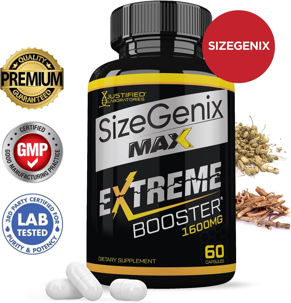 Sizegenix Max 1600MG Advanced Men's Health Formula 60 Capsules - görsel 2