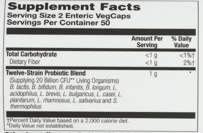 Solaray Multidophilus 12 – 100 Vegetarian Capsules