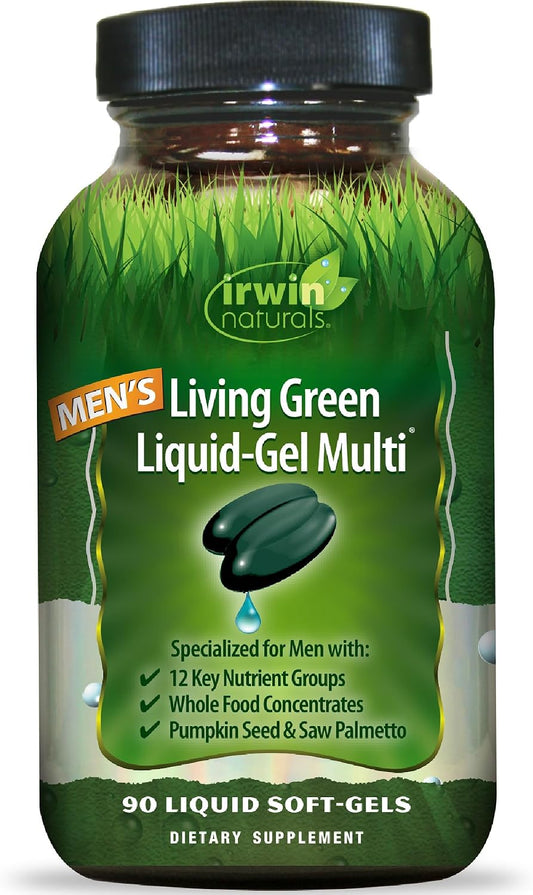 Irwin Naturals Men's Living Green Daily Multivitamin - 90 Liquid Softgels