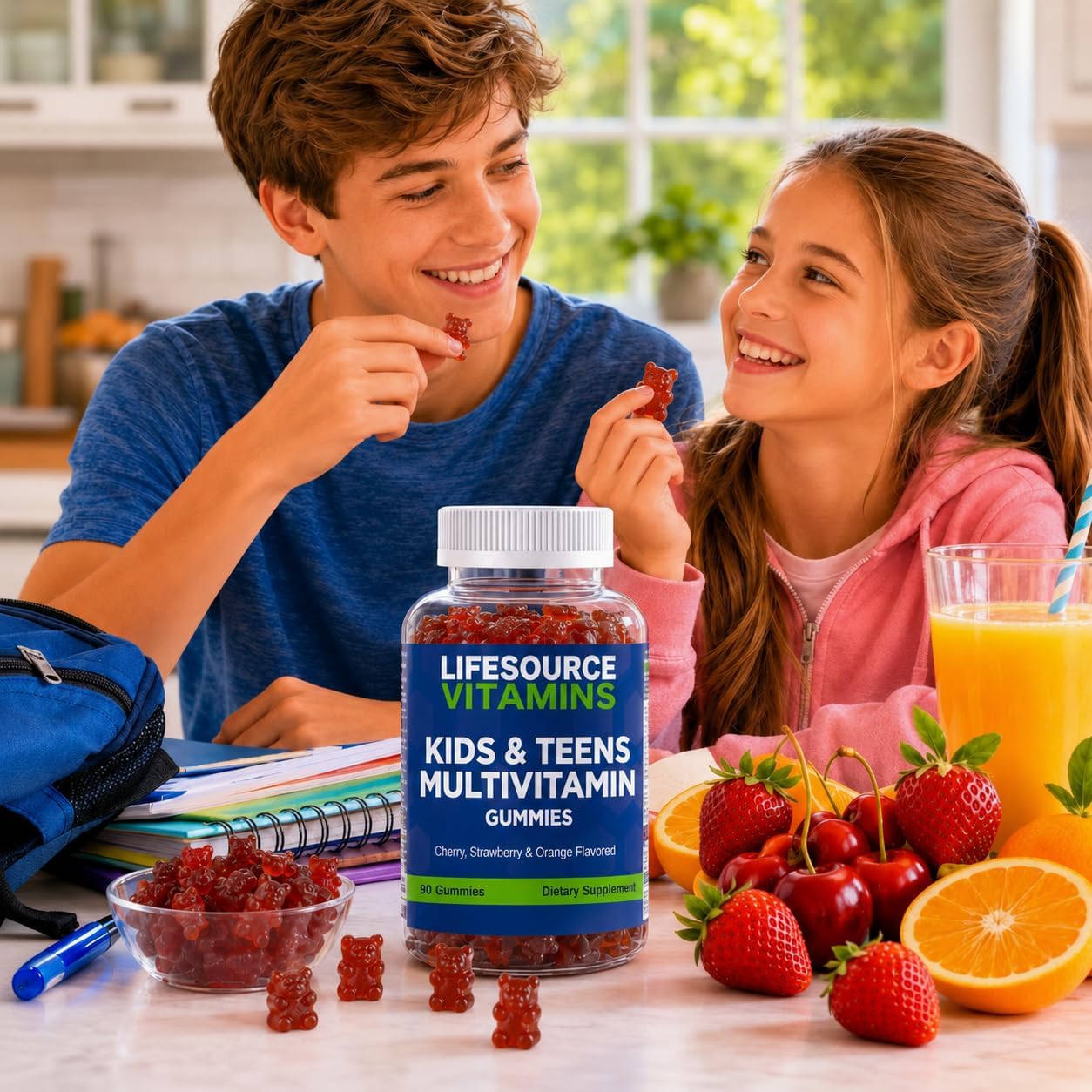 LifeSource Vitamins Children's & Teenagers' Multivitamin Gummies - görsel 2