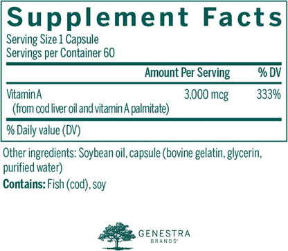 Genestra Brands Vitamin A - 60 Softgels