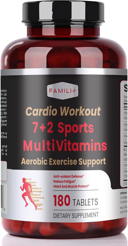 FAMILI+ Multivitamin with Creatine and BCAA for Cardio Training